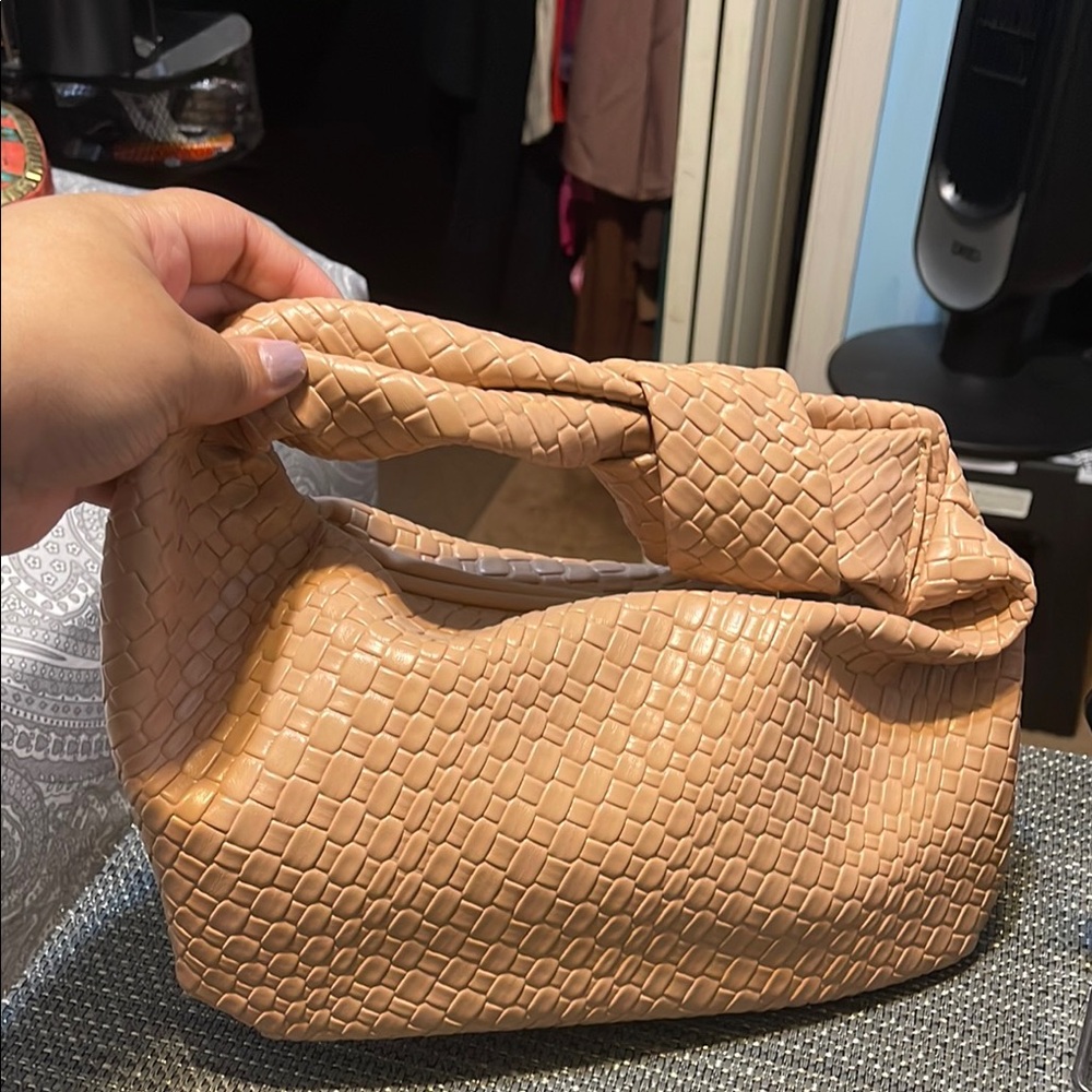 SHEIN Elegant Tan Woven Handbag
